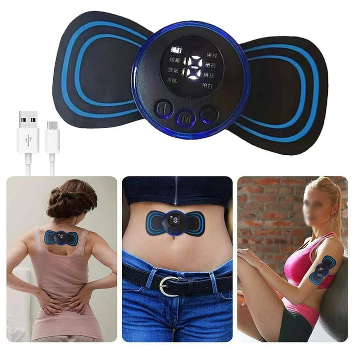 Portable USB EMS Neck and Body Massager Electric Cervical Pain Relief Device