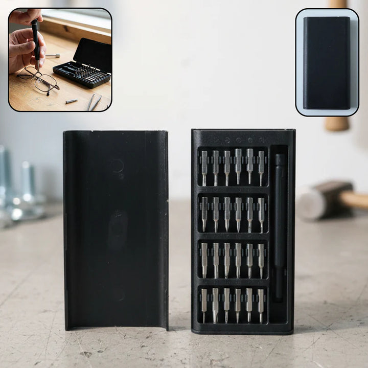 24-in-1 Precision Screwdriver Tool Kit | Interchangeable Bits with Compact Storage Case